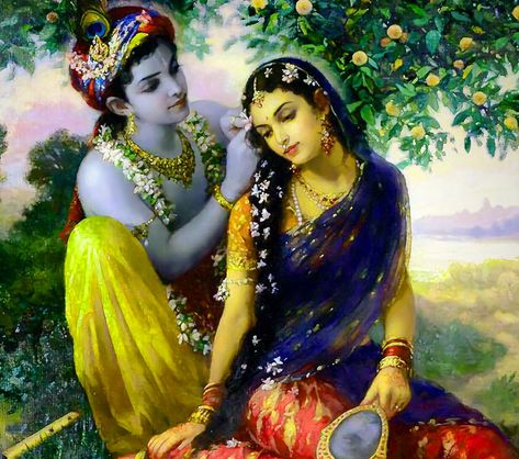 Krishna Dp, Krishna Vrindavan, Higher Frequency, God Artwork, Little Krishna, Radha Krishna Wallpaper, Indian Painting, Vedic Art, Hinduism Art