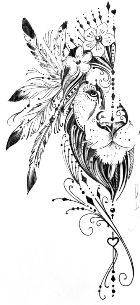 Geometric Lion, Dream Catcher Tattoo, Lion Pictures, Tattoo Arm, Lion Tattoo, Ying Yang, Animal Tattoos, Dreamcatcher Tattoo, Arm Tattoo