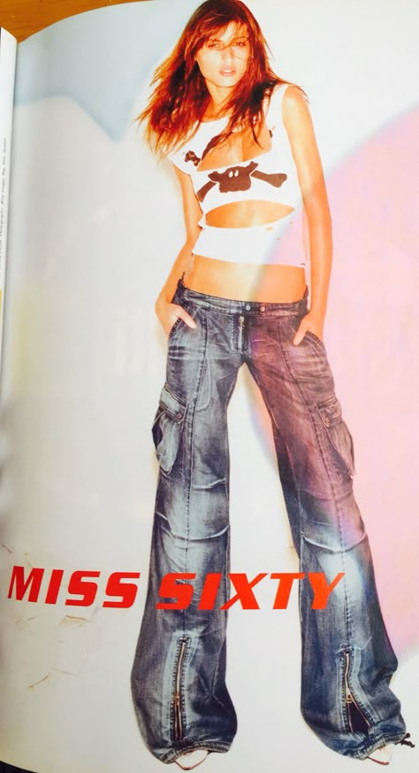 Miss Sixty Jeans, 2000s Fashion Outfits, Miss Sixty, Outfit Style, Cargo Jeans, 2000s Fashion, Mode Vintage, Fashion Killa, Aesthetic Outfits