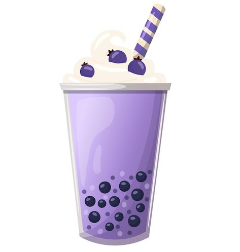 Vector illustration bubble tea with blue... | Premium Vector #Freepik #vector #cold #glass #tea #drink Bubble Tee, Tea Illustration, Coffee Decor, Bubble Tea, Premium Vector, Graphic Resources, White Background, Vector Images, Vector Illustration