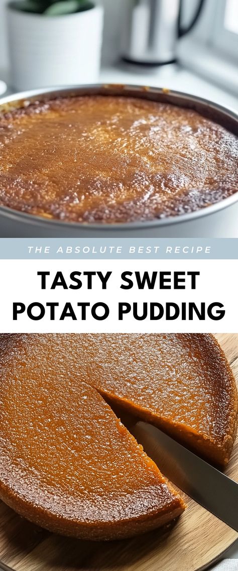 Image for Tasty Sweet Potato Pudding Japanese Sweet Potato Recipe Desserts, Sweet Potato Pudding Recipe, Fondant Sweet Potatoes, Sweet Potato Deserts, Sweet Potato Pudding Southern, Sweet Potato Recipes Dessert, Dessert Sweet Potato, Sweet Potato Desserts, Sweet Potato Custard