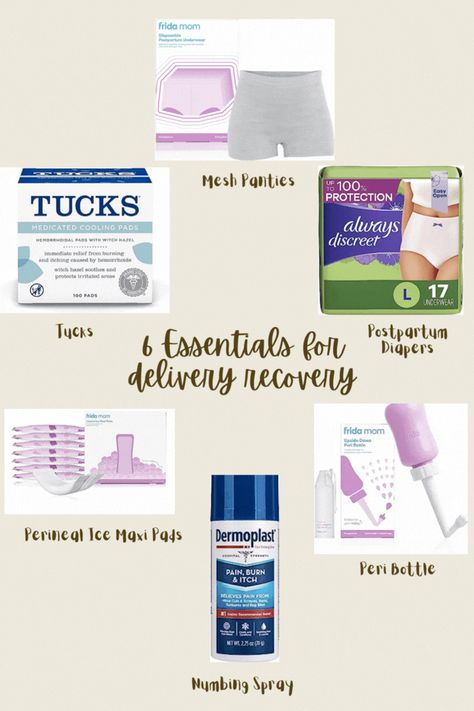 Found in In this visual, I have carefully arranged tableau of essential products that play a vital role in postpartum recovery. You will find mesh panties, postpartum diapers, perineal Ice Maxi Pads,peri bottle and a can of dermoplast spray are showcased as practical aids for gentle hygiene and relief. This thoughtfully arranged collection of postpartum essentials conveys the care, preparation, and support that a new mother requires to heal, adapt, and thrive during her postpartum journey. Postpartum Cooling Pads, Dermoplast Spray Postpartum, Dermoplast Spray, Postpartum Diapers, Best Pads For Postpartum, Post Partum Pads, Peri Bottle, Pregnant Life, Maxi Pads