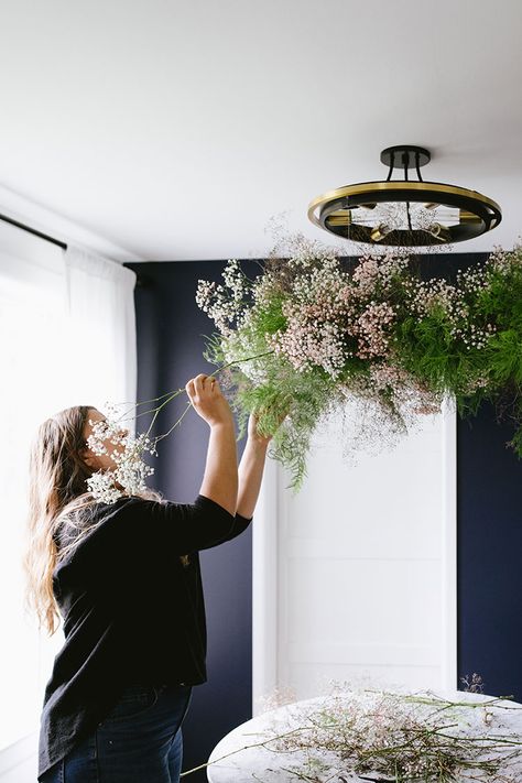 Foraged Decor, Hanging Floral Installation, Floral Cloud, Hanging Flower Arrangements, Dried Botanicals, Arranging Flowers, Floral Installation, Wire Wreath Frame, Flower Installation