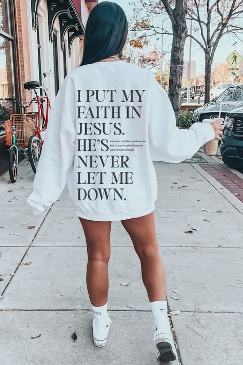 Christian Outfits, Cricut Press, Christian Clothing Brand, Music Tshirt, Christian Tshirt Design, Jesus Clothes, Christian Shirts Designs, Soccer Boyfriend, Christian Hoodies