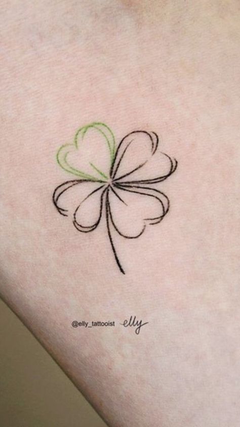 Small Irish Tattoos For Women Simple, Celtic 4 Leaf Clover Tattoo, Clover Wrist Tattoo, Irish Clover Tattoo For Women, Small Shamrock Tattoos For Women, Shamrock Tattoo For Women, Clover Flower Tattoo, Irish Clover Tattoo, Moving Tattoos