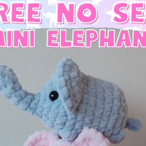 Nooks Hooks on Instagram: "Tadaaa ✨️ pattern release time! This mini no-sew elephant is my new favorite mini! 🐘 The printable pdf version is also available on my etsy for under 2 euros! BIGGEST thank you to my amazing testers: @sweetbeacrochet @mellyinspiredcrochet @madi.tries.art @rachelswoolycreations @my_hookstore @emilys_crochet.corner #cute #pattern #crochet #freepattern #nosew #nosewpattern" Keychain Crochet Free Pattern, Crochet Elephant Pattern Free, Crochet Projects To Sell, Crochet Elephant Pattern, Easy Crochet Animals, Crochet Animals Free Patterns, Crochet Design Pattern, Crochet Elephant, Crochet Things