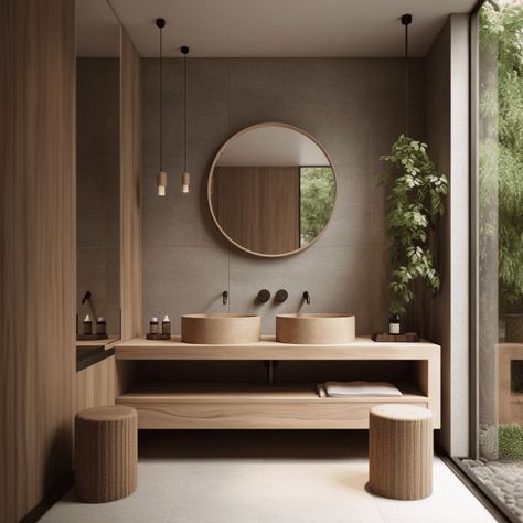 Japandi Ideas, Modern Scandinavian Bathroom, Scandinavian Bathroom Design, Japandi Bathroom, Style Japandi, Japandi Interior Design, Japandi Interiors, Japandi Home, Interior Design Per La Casa