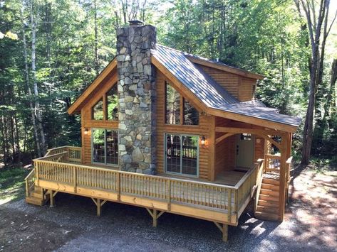 Rustic Cabin Exterior, Rustic Cabin Plans, Luxury Log Cabins, Log Houses, Log Cabin Rustic, Small Log Cabin, Cabin Exterior, Cabin House Plans, Cabin Living