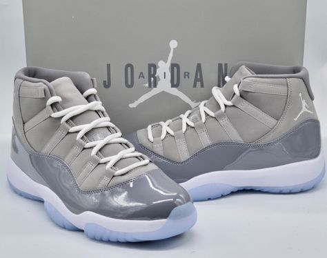 New Nike Air Jordan XI (11) 2021 Cool Grey Medium Grey/Multi White Rare Retro  | eBay Jordan 11 Wallpaper, Jordan 23 Shoes, Air Jordan Xi, Jordan Xi, School Shoe, Pretty Sneakers, Jordan Grey, Retro 11, Jordan 23