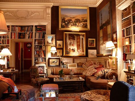 Kenny Lane | New York Social Diary Cozy Home Library, Lots Of Books, Cozy Library, Home Library Design, Home Libraries, Library Design, Design Del Prodotto, Ivy League, Home Library