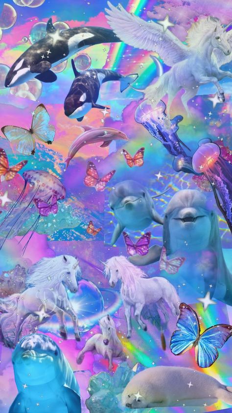 #mystical #rainbow #dolphins #unicorn Unicorn And Dolphin, 90s Dolphin Aesthetic, Dolphins And Rainbows, Hopecore Dolphin, Dolphin Wallpaper Aesthetic, Dolphin Rainbow, Symphony Dolphin, Dolphin Aesthetic, Dolphin Wallpaper