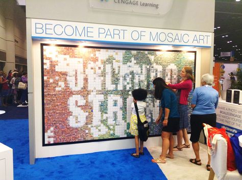 Massive real-time photo-by-photo mosaic at the ALA Conference in Orlando Event Tech, Interactive Walls, Interactive Display, Mosaic Murals, Photo Mosaic, Photo Mural, Event Inspiration, Time Photo, Interactive Activities