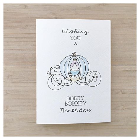 Have a Magical Monday ✨🐹🐭 #cinderella #birthday #bibbitybobbityboo #magicalmonday #disney #magical #happybirthday #birthdaycard #greetingcard #snailmail #etsyshop #etsyvancouver #etsycanada #kenzieCARDS #handmadecardsforhandmademoments Disney Birthday Card, Cricut Birthday Cards, Princess Card, Diy Birthday Cards, Birthday Card Sayings, Cinderella Carriage, Disney Cards, Homemade Birthday Cards, Cinderella Birthday