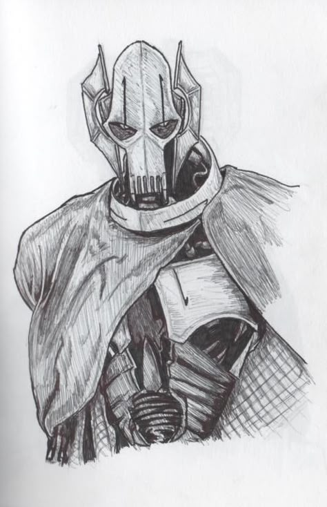 Star Wars Art Drawings, Star Wars Painting, General Grievous, Star Wars Drawings, Star Wars Concept Art, Star Wars Tattoo, Star Wars Character, Stars Wars, Star Wars Artwork