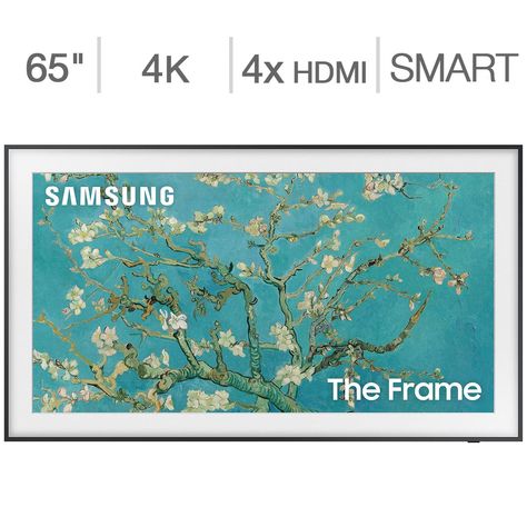 Samsung 65" Class - The Frame Series - 4K UHD QLED LCD TV - Allstate 3-Year Protection Plan Bundle Included for 5 Years of Total Coverage* Uhd Tv, 4k Tv, Samsung Tvs, Lcd Tv, Dolby Atmos, Usb Stick, The Frame, Display Design, Frame Tv