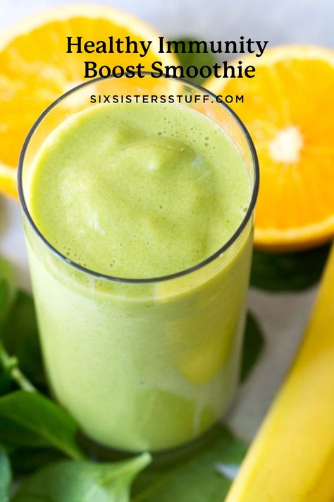 Healthy Immunity Boost Smoothie Recipe Immunity Smoothie, Immune Boosting Smoothie, Jamba Juice, Smoothie Blender, Daily Vitamins, Cooking For Two, Immune Boosting, Yummy Smoothies, New Cookbooks