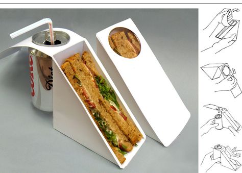 sandwich-packaging-concept-by-davidasherwilson Sandwiches Packaging, Sandwiches Aesthetic, Kids Sandwiches, Sandwiches Cold, Sandwiches Grilled, Easy Sandwiches, Sandwiches Chicken, Club Sandwiches, Lunch Sandwiches