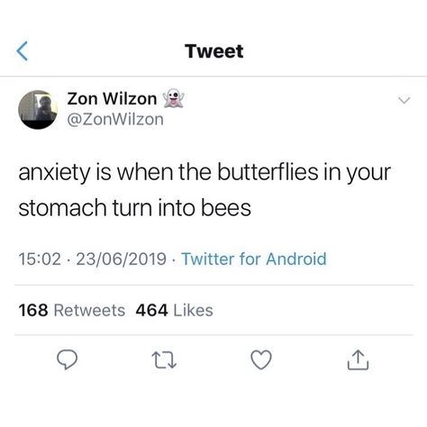 Butterflies In The Stomach, He Turned The Butterflies In My Stomach, Stomach Butterflies Quotes, Butterflies In Stomach, Feeling Butterflies In Stomach, Butterflies In My Stomach, Stomach Bug Meme, Twitter Quotes Funny, Text Messages