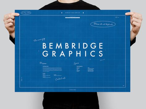 Bembridge Graphics (Blueprints) | Typographical Poster by Karl Bembridge on Dribbble Blueprint Graphic Design, Typographical Poster, Title Design, Behance Project, Behance Net, Blue Print, Lighthouse, See More, Poster Design