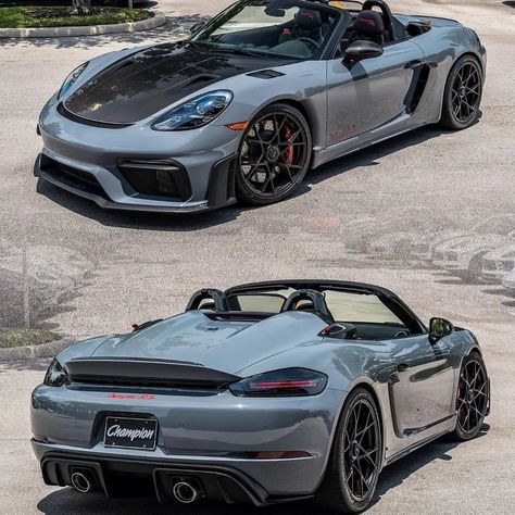 Arctic Grey 718 Spyder RS 🩶 A Huge thanks to @championporsche for these awesome Pictures ! 📷 #porsche #718spyderrs #porsche718spyder #supercar #dreamcar Porsche 718 Spyder Rs, Porsche 718 Spyder, 718 Spyder, Boxster Spyder, Ferdinand Porsche, Awesome Pictures, Coconut Rice, Porsche Cars, Love Car