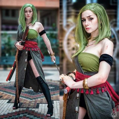 Zoro cosplay Cosplay Zoro, Genderbent Cosplay, Hot Anime Cosplay, Zoro Cosplay, One Piece Cosplay, Cosplay Cute, Casual Cosplay, Cosplay Diy, Anime Costumes