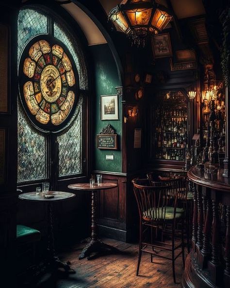 Text In Illustrator, Gothic Bar, Pub Interior Design, Dnd Room, Dark And Moody Interiors, Speakeasy Decor, Victorian Bar, Pub Interior, Pub Design