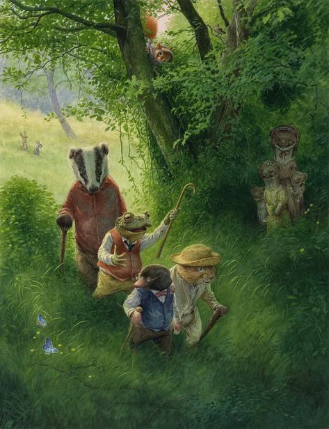 The Wind in the Willows - Grahame & Dunn - Editions Caurette Wind In The Willows, Storybook Art, Fairytale Art, Art Et Illustration, Arte Fantasy, Art And Illustration, Fairy Art, Childrens Illustrations, Childrens Art