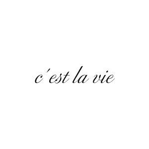 "Such is life" Cest La Vie Tattoo, France Tattoo, Maching Tattoos, Such Is Life, Small Girly Tattoos, Small Pretty Tattoos, Petite Tattoos, Tattoo Font, Classy Tattoos