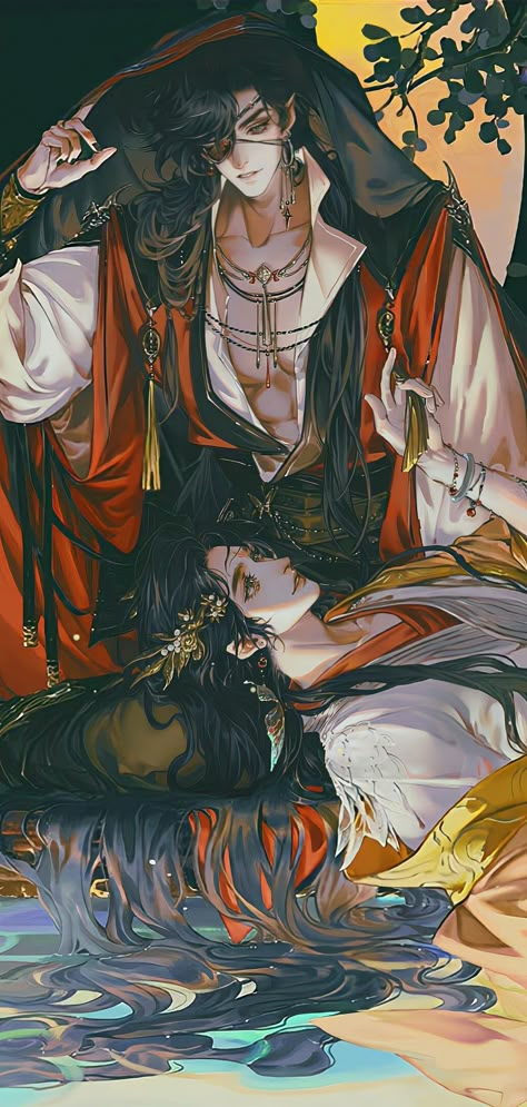 China Anime, Heaven Officials Blessing, Anniversary Art, Hua Cheng, 3rd Anniversary, Ethereal Art, Heaven's Official Blessing, Manhwa Manga, Scenery Wallpaper