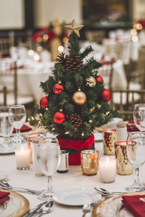 15 Christmas Wedding Decor Ideas for a Magical Celebration - OMG Hitched! Wedding Arch Ideas Christmas, Indoor Winter Wedding Ideas, Christmas Reception Decorations, Christmas Pew Decorations, Christmas Wedding Head Table, Christmas Theme Wedding Ideas, Christmas Wedding Seating Chart, Christmas Wedding Ideas Decorations, Simple Christmas Wedding