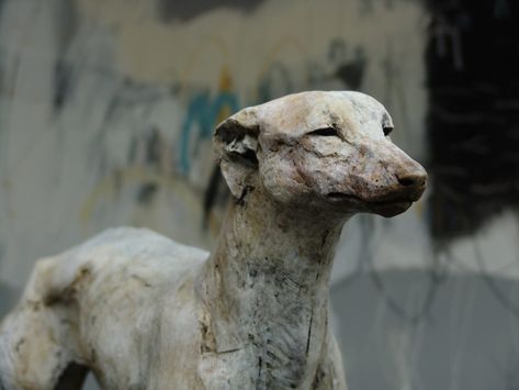 In Spellbindingly Sensitive Sculptures by Nichola Theakston, Serene Animals Reflect and Dream | Colossal Greyhound Art, Colossal Art, Animal World, Keramik Design, 3d Studio, Visual Culture, Dog Sculpture, Ceramic Figures, Dog Statue