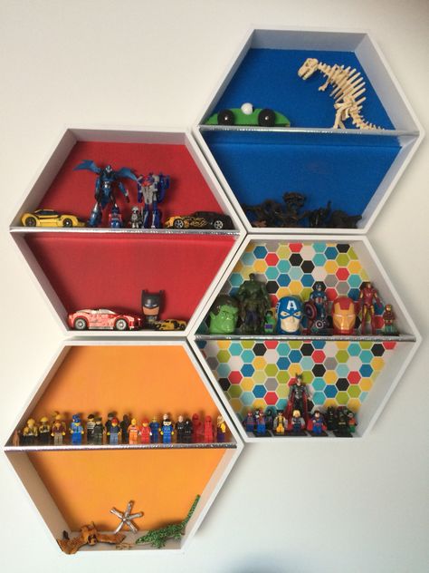 Kmart hack shadow boxes that I have just added to my 5 year old boys room. They are so fantastic for all the tiny little things! Diy Baby Boy, Kmart Hack, Kmart Hacks, Baby Boy Decorations, Big Boy Bedrooms, Ideas Hogar, Old Room, Boy Decor, Boys Bedroom Decor