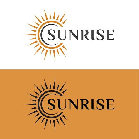 Shine Logo Design, Sunrise Logo, Shine Logo, Sun Logo, Sun Rise, Light Flare, Boho Geometric, Light Bright, Logo Design Template