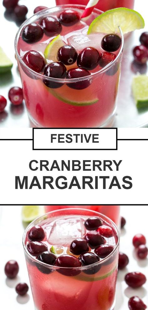 Colorful Cranberry Margaritas. Tart and perfectly sweet. A festive cocktail to serve during the holidays! Drinks With White Cranberry Juice, Christmas Margarita Recipe, Cranberry Margarita Recipe, Cranberry Margaritas, Winter Update, Christmas Cranberry, Cranberry Margarita, Pitcher Cocktails, Fresh Cranberry