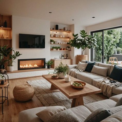 Warm Living Room Decor, Living Room Warm, Home Design Living Room, Dream House Interior, Decor Home Living Room, Living Room Inspo, New Living Room, A Living Room, Cozy Living Rooms