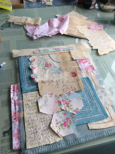 Only Two Autumn Workshops? Gasp! - Ali Ferguson Fabric Collage Ideas, Ali Ferguson, Fiber Collage, Voice In My Head, Textile Collage, Fabric Journal, Craft Workshop, Textile Art Embroidery, Fabric Journals