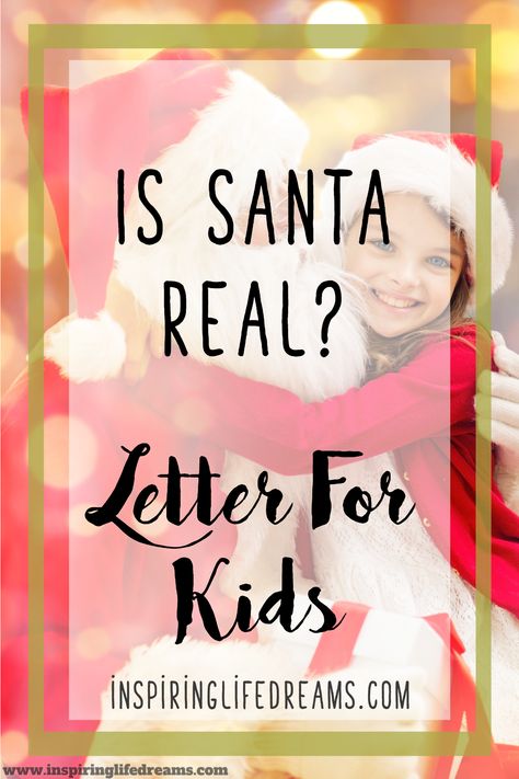 Santa Letter Truth About, Explaining Santa, Is Santa Real, Letter Explaining Santa, Santa Real, I Know The Truth, Crazy Mom, Scary Mommy, Letters For Kids