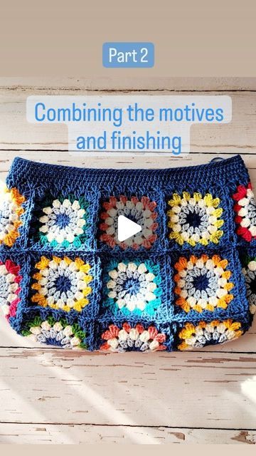 Crochet Granny Square Bag Tutorials, Granny Square Clutch Pattern, Granny Square Bag Tutorial, Crochet Bag Tutorials Videos, Granny Square Bag Pattern Free, Granny Square Clutch, Clutch Bag Tutorial, Granny Square Crochet Bag, Clutch Tutorial