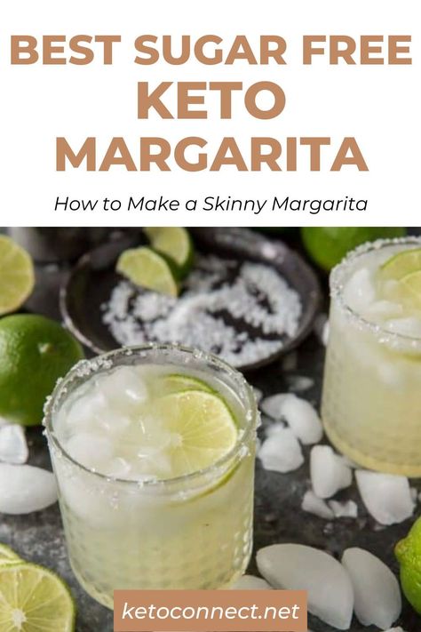 Sugar Free Margarita Recipe, Low Carb Margarita Recipe, Keto Margarita, Low Carb Alcoholic Drinks, Sugar Free Margarita, Sweet Drinks Recipes, Low Carb Cocktails, Night Recipes, Keto Cocktails