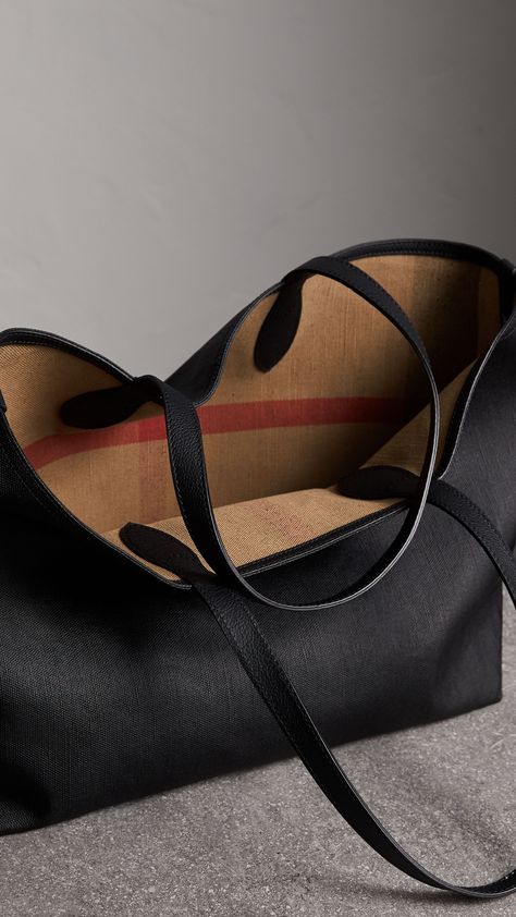 The Medium Doodle Tote in Coated Canvas in Classic Check/black | Burberry Canada Burberry Store, Burberry Tote Bag, Burberry Tote, Fragrances For Women, Bowling Bags, The Medium, Beautiful Handbags, Burberry Handbags, Prada Handbags