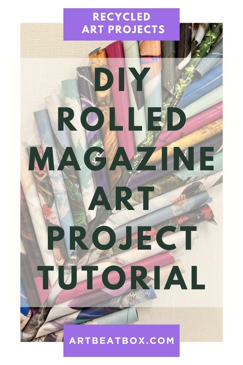 Rolled Magazine Leaves — Studio Art Beat Rolled Magazine Art, Recycled Magazine Crafts, Magazine Pages, Recycled Magazine, Recycled Magazines, Recycled Art Projects, Art Beat, Magazine Crafts, Leaf Template