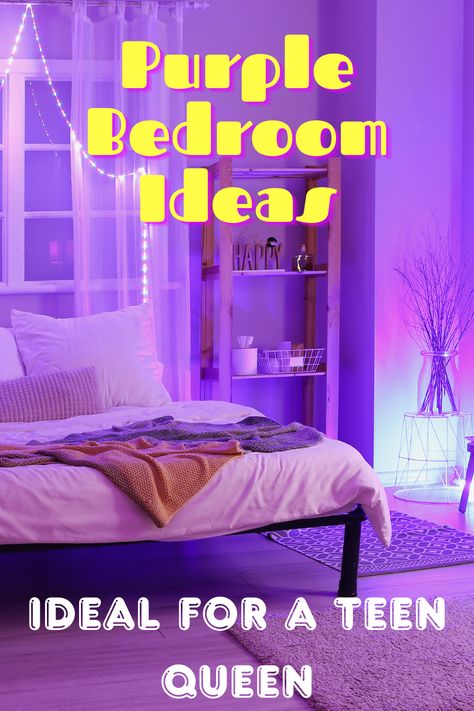 Uncover a treasure trove of purple bedroom ideas perfect for a teenage girl! Dive into a world where color meets creativity, inspiring a space that's as unique and stylish as she is. From lavender love to violet vibes, get ready to transform her room into a royal retreat that nurtures dreams and individuality. Click to explore a realm of purple possibilities! Purple Teenage Room, Purple Teenage Bedroom, Purple Bedrooms Ideas, Purple Teen Room, Purple Bedroom Ideas For Teens, Purple Boho Bedroom, Blue And Purple Bedroom, Violet Vibes, Purple Bedroom Ideas