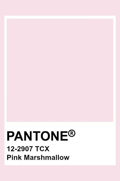 Pantone Tcx, Pink Marshmallow, Pantone Color Chart, Pantone Swatches, Pink Marshmallows, Pantone Palette, Pantone Colour Palettes, How To Apply Blush, Color Palette Pink