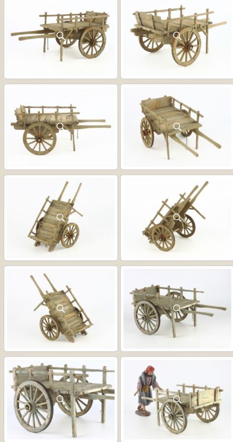 Miniature Wagon, Shoe Lace Pattern, Wood Wagon, Doll House People, Horse Cart, Wooden Cart, Star Tutorial, Pull Cart, Wooden Wagon