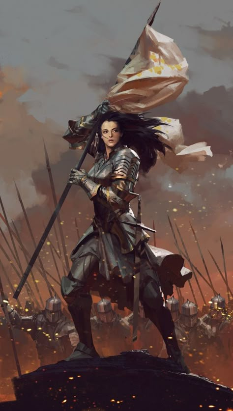 Time of Legends: Joan of Arc by Mythic Games, Inc. » SCENARIOS — Kickstarter Santa Joana D'arc, Jeanne D'arc, Female Armor, Female Knight, Joan Of Arc, Fantasy Warrior, Fantasy Inspiration, Medieval Fantasy, Dnd Characters