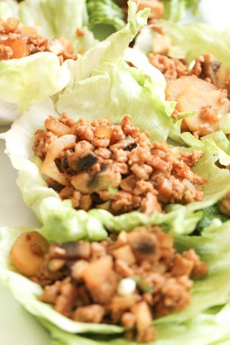 PF Changs Chicken Lettuce Wraps | Six Sisters' Stuff I love trying new foods and restaurants, but this recipe is perfect for a stay at home date night! Takes minutes to throw together and tastes AMAZING! Enjoy! #pfchangscopycat #lettucewraps #dinner Changs Chicken Lettuce Wraps, Stay At Home Date Night, Pf Changs Chicken Lettuce Wraps, Trying New Foods, Chicken Lettuce Wraps Recipe, At Home Date Night, Home Date Night, Pf Changs, Lettuce Wrap Recipes