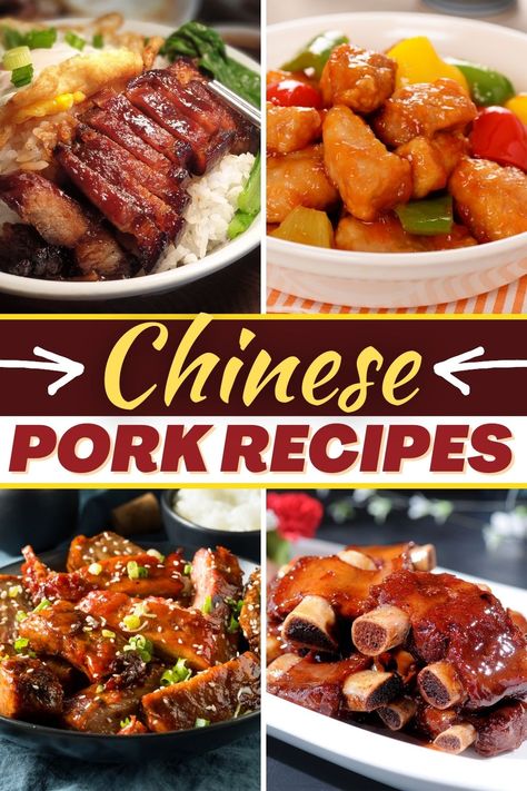 Chinese Pork Dishes, Chinese Roast Pork Recipe, Chinese Pork Belly Recipe, Chinese Pork Recipes, Ground Pork Recipes, Chinese Foods, Pork Recipes For Dinner, Chinese Pork, Asian Pork