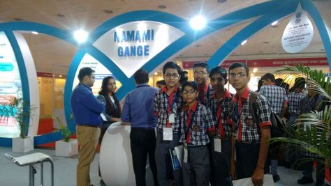 Students from Kendriya Vidyalaya, Pragati Vihar visiting Namami Gange Pavilion @indiawaterweek Varanasi, My Dream, Academic Dress, India, Water