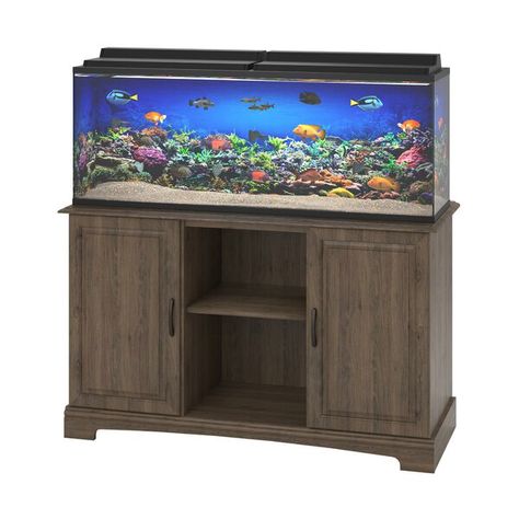 Deirdre 75 Gallon Aquarium Stand 75 Gallon Aquarium Stand, Brushed Nickel Door Handles, 75 Gallon Aquarium, Terrarium Stand, Terrarium Tank, Aquarium Stands, Fish Tank Stand, Cool Fish Tanks, Aquarium Stand