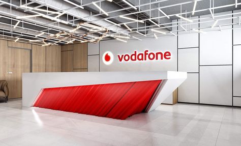 Vodafone office in Kiev on Behance Vodafone Office, Cottage Design Interior, Off Campus, Engineering Jobs, B Tech, Cottage Design, Quality Work, Kiev, Design Interior